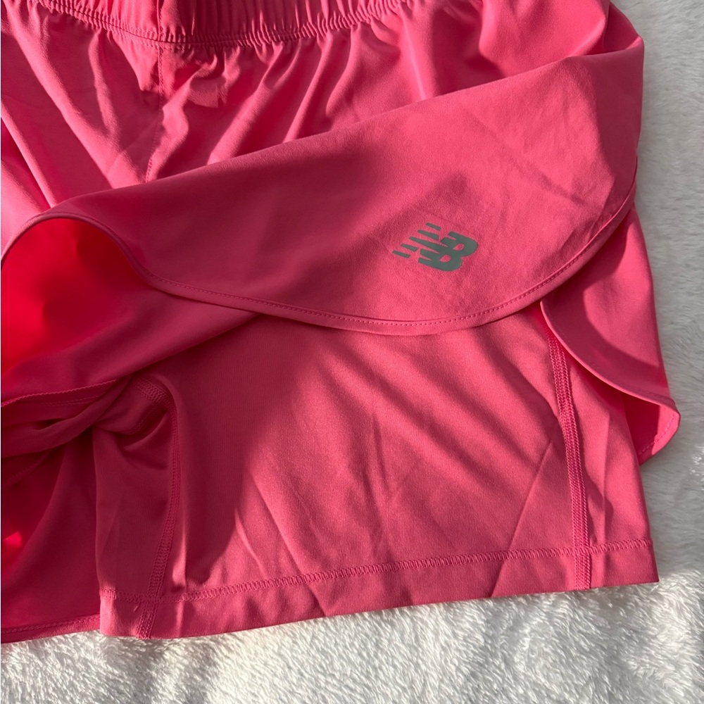 NWT women’s New Balance sport short 2 in 1 athletic shorts pink size XL - Picture 6 of 6